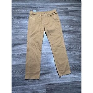 Levis 514 Jeans Pants Mens 34x32 Brown‎ Regular Tapered